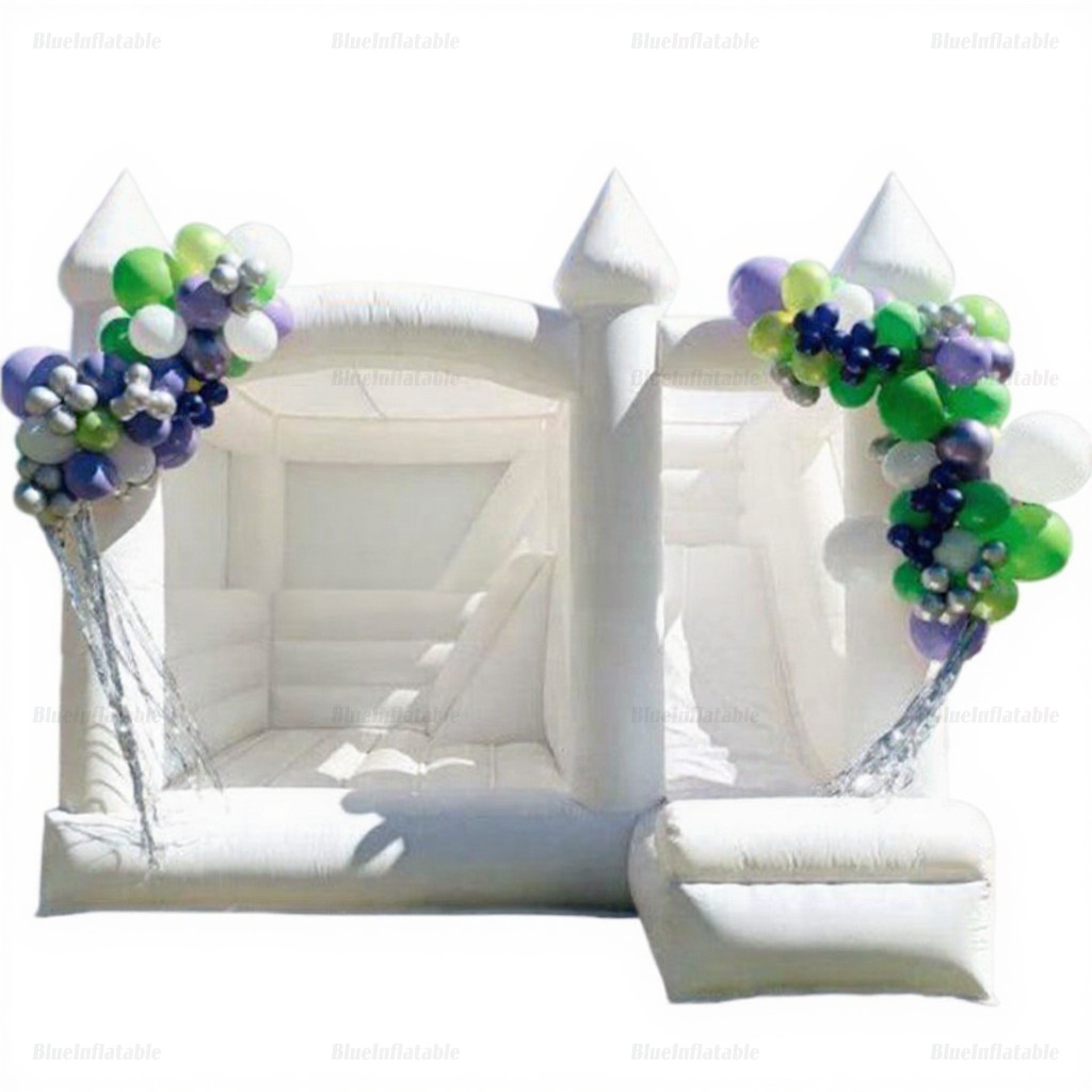 White Wedding Bounce House for Adults – Small Party Jumper