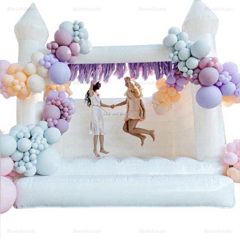 White Wedding Bounce House Inflatable Castle