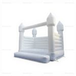 White Toddler Bounce House with Slide