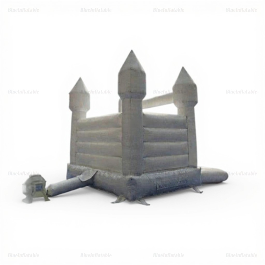 White Bounce House Castle with Ball Pit - Image 4