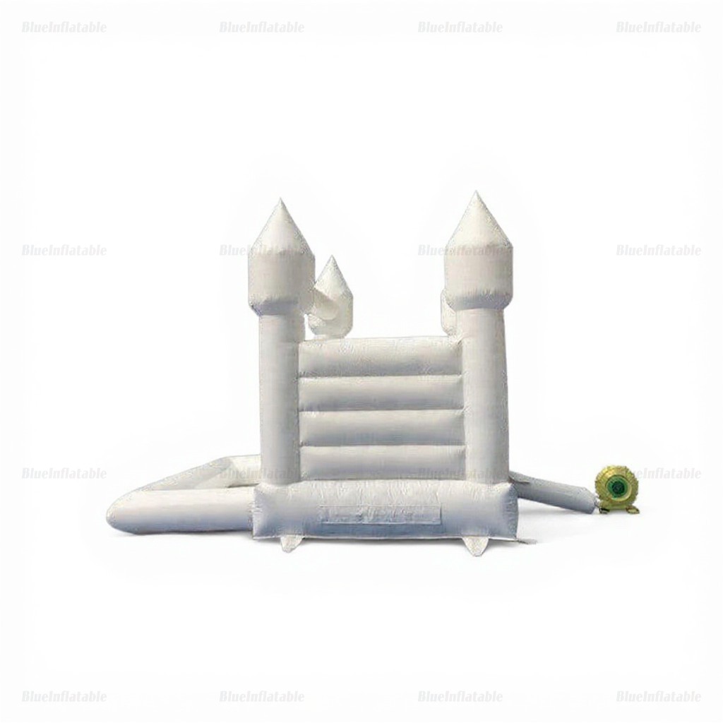 White Bounce House Castle with Ball Pit - Image 6
