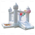 White Castle Inflatable Bounce House with UL Blower