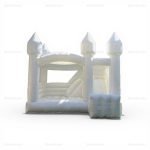 White Castle Combo Inflatable Bounce House with Slide