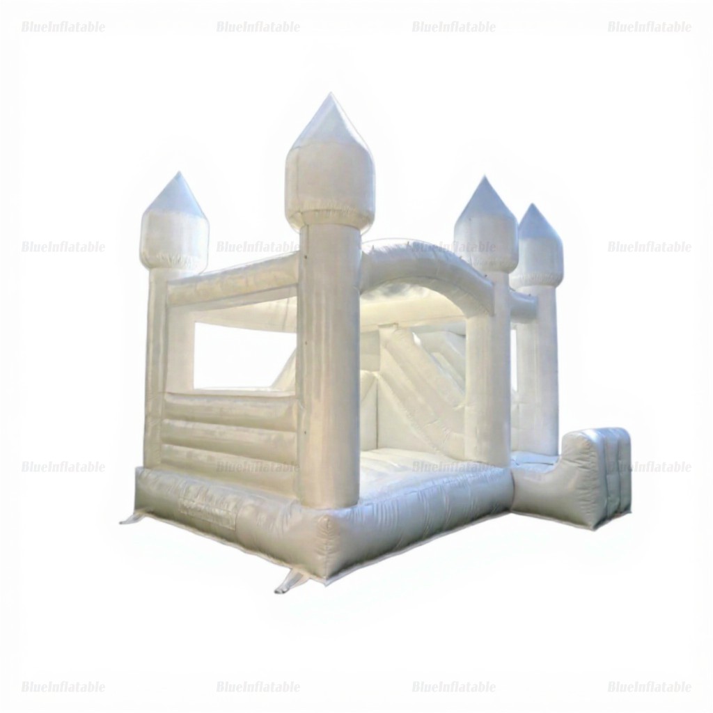 White Castle Combo Inflatable Bounce House with Slide - Image 4