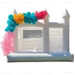 White Inflatable Bounce House & Slide Combo