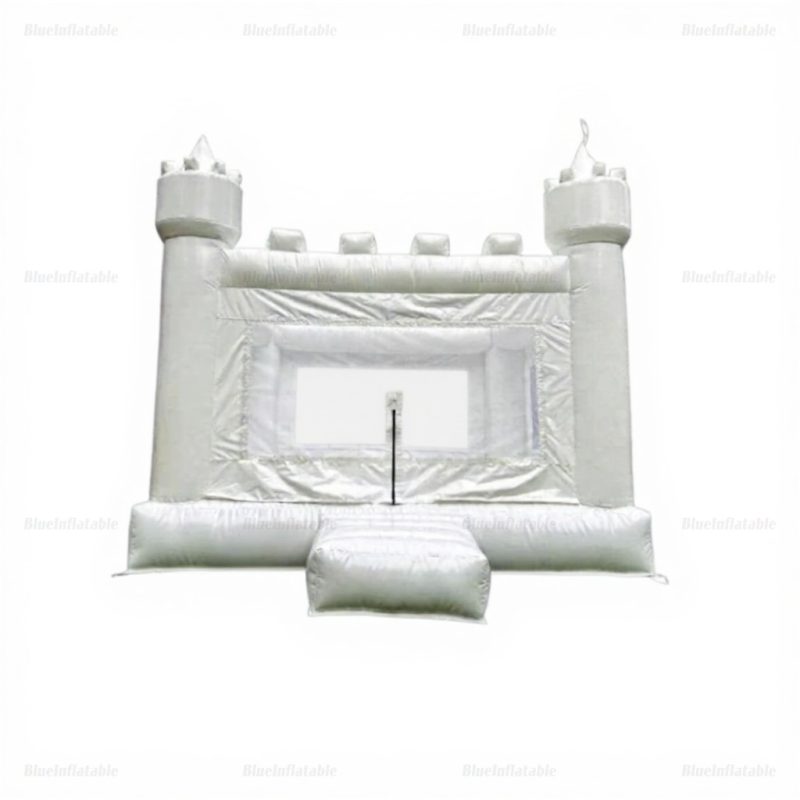 White Inflatable Wedding Bouncy Castle for Kids