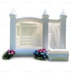 White Wedding Bouncy Castle House for Parties