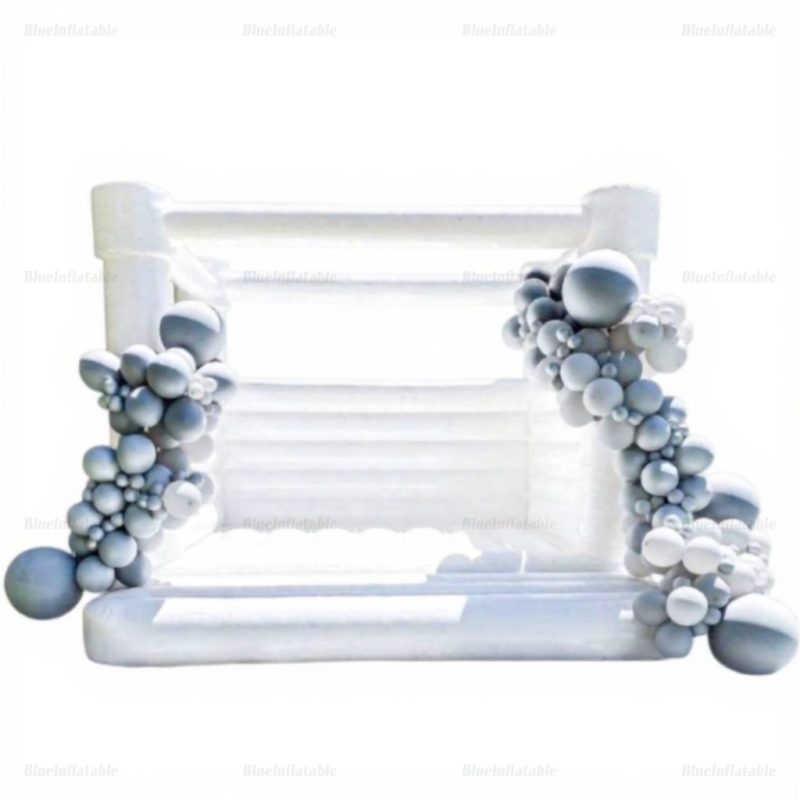 White Wedding Inflatable Bounce House Rental