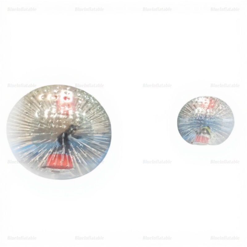 Dual Lane Inflatable Race Track & Water Slide for Zorb Ball