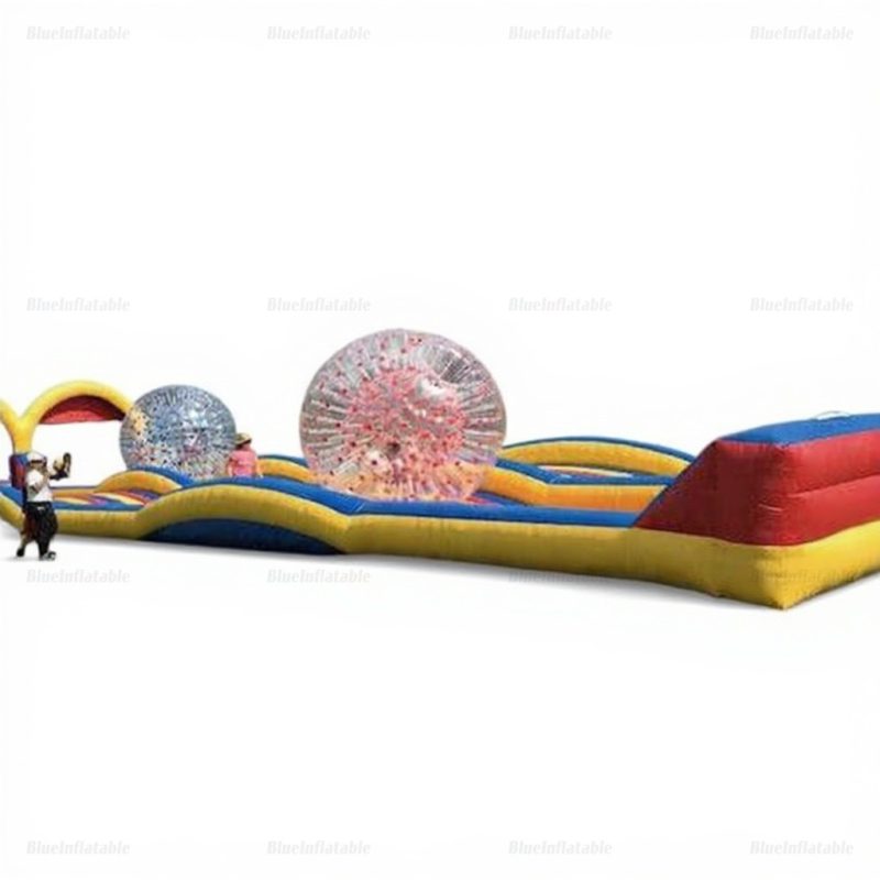 Inflatable Zorb Ball Race Track Ramp